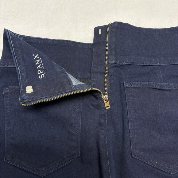 Spanx Signature Waist Slim Boot Dark Wash High Rise Jeans Size 28 - Picture 6 of 14